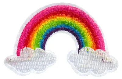 Produktbild von Regenbogen Wolke Wölkchen LGBTQ+ Bügelbild Aufnäher Aufbügler Miniblings bunt Regen