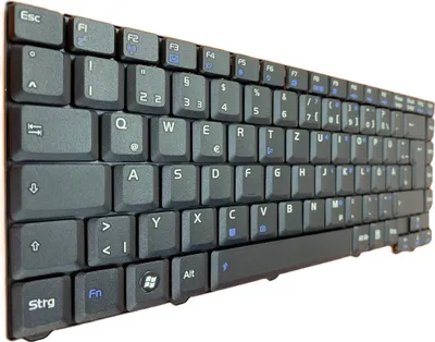 Obrázok produktu pre GERMAN - Čierna klávesnica Klávesnica kompatibilná s DFE P/N: 9J.N8182.G0G