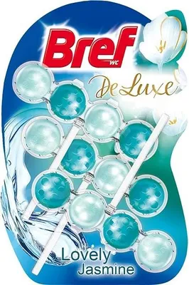 Zdjęcie produktu dla Bref, Deluxe, Zawieszka do WC, czarujący jaśmin, 3x 50g (PRODUKT Z NIEMIEC)