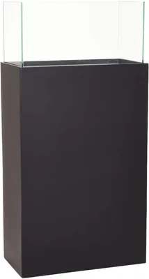 Produktbild von VIVANNO Windlicht Alu-Verbund CANDELA XL Rechteckig, Schwarz matt - 50x26x100 cm