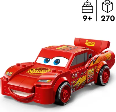 Produktbild von LEGO Speed Champions | Lightning McQueen - Spielzeug zu Cars von Disney Pixar - DIY Deko für Kinderzimmer - Auto Spielset - Kreatives Geschenk für Mädchen, Jungen und Autofans ab 9 Jahren - 77255