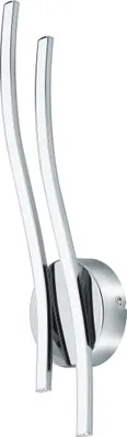 Produktbild von EGLO LED Wandlampe Valmora, 2 flammige Wandleuchte, Material: Alu, Kunststoff, Farbe: Chrom