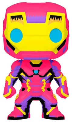 Zdjęcie produktu dla Figurka POP Marvel Iron Man Black Light Exclusive