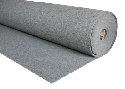 Imagen del producto de ROLLO DE MOQUETA 60m fieltro por metros - GRIS 280gr/m2, Para Interior, Salón, Suelo, tapiceria