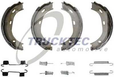 Produktbild von TRUCKTEC AUTOMOTIVE 02.35.005 Handbremsbeläge passend für MERCEDES-BENZ Stufenheck (W123) Handbremse