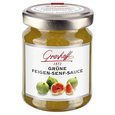 Produktbild von Grashoff Grüne Feigen Senf Sauce fruchtig pikante Grillsauce 125ml