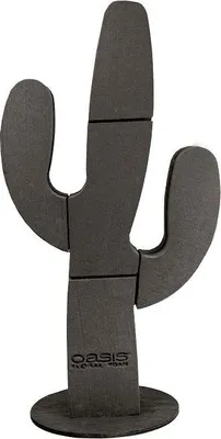 Produktbild von OASIS® Black Ideal Nass-Steckschaum Kaktus FILIPE, Bioline Holzunterlage, schwarz, 74x38x11cm - Nasssteckmasse