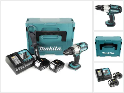Obrázek produktu pro Akumulátorový vrtací šroubovák Makita DDF 451 RMJ 18V 80Nm + 2x akumulátor 4,0Ah + nabíječka v Makpacu