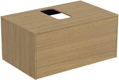 Produktbild von Waschtischplatte CONCA mittiger Ausschnitt 802x505mm Eiche hell Eiche hell