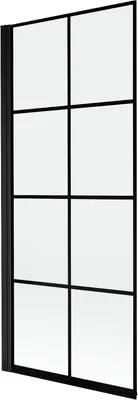 Immagine prodotto di Mexen Mist paravento doccia 1 anta sinistra 80 x 150 cm, griglia nera, nero - 8A9-080-001-70-77-L