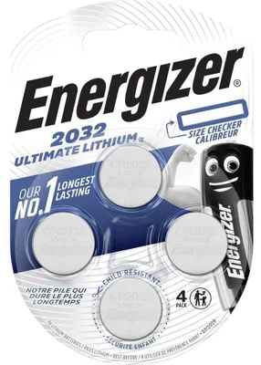 Immagine prodotto di 4x batterie ENERGIZER ULTIMATE LITHIUM per dispositivi elettronici CR2032 in blister