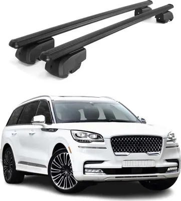 Obrázok produktu pre Priečne strešné nosiče pre Lincoln Aviator 2019-2024 Hliník Čierny