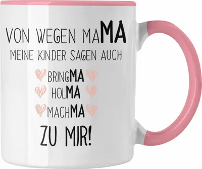 Produktbild von Trendation - Mama Tasse mit Spruch Geschenk Muttertag von Tochter Sohn Mutter Kaffeetasse (Rosa)