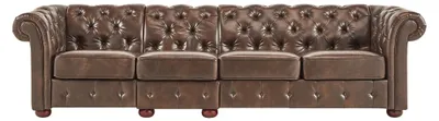 Produktbild von Design Chesterfield XXL Big Sofa 4-Sitzer Couch Leder Couch Polster Sofas Neu