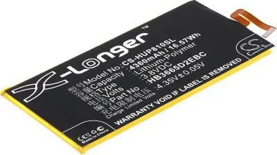 Produktbild von TECHTEK Akku Kompatibel mit [Huawei] Ascend P8 Max, DAV-703L, DAV-713L Ersetzt HB3665D2EBC