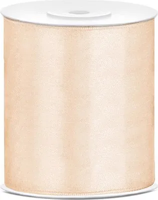 Produktbild von Satin Geschenkband elfenbein 25m 100mm breit
