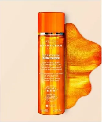 Imagen del producto de Aceite solar Starkes Sonnengoldenes Glow-finish Institut Esthederm, 125 ml