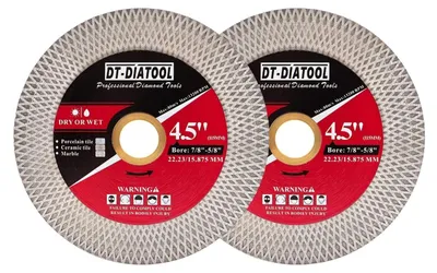 Productafbeelding van Diamantzaagschijf, 115 mm x 22,23 mm, 2 stuks, geschikt voor porselein, tegels, keramiek en marmer