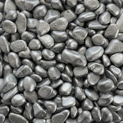 Produktbild von MARBLES metallic 7-15mm. 1kg. SILBER
