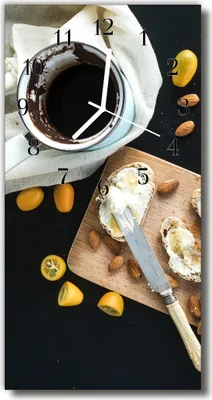 Produktbild von Tulup Glasuhr Wanduhr Küchenuhr Echt-Glas 30x60 Fhrüstuck  Mehrfarbig