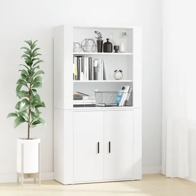 Zdjęcie produktu dla vidaXL Highboard z białego drewna