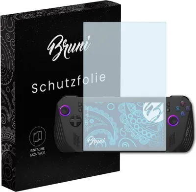 Produktbild von Bruni Basics-Clear 2x Schutzfolie kompatibel mit Asus ROG Ally X (2024, RC72LA) Folie