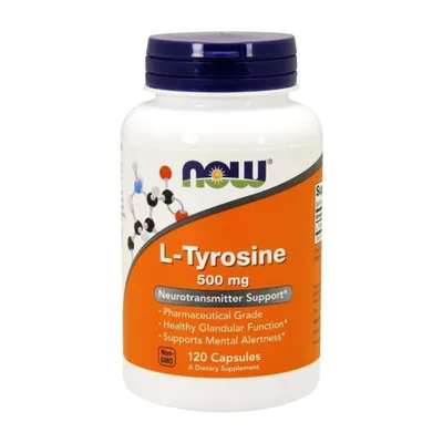 Productafbeelding van NOW Foods Dietary supplements Ltyrosine 500 MG, BI4121