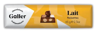 Produktbild von Schokoladenriegel Galler Milk Hazelnuts, 65 g