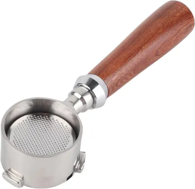Produktbild von Bodenloser Siebträger aus Edelstahl mit Filterkorb für Kaffeeliebhaber und Profis (51mm)