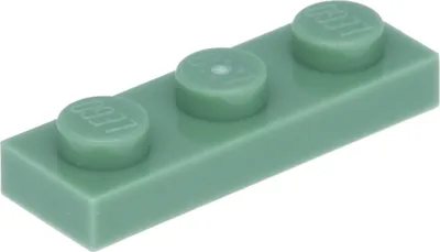 Produktbild von Lego® 1x3 Platte 3623 - 10 Stück Sandgrün