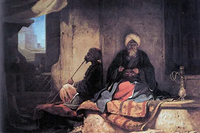 Produktbild von Carl Spitzweg Kunstdruck Bild - Im Türkischen Basar, 1860 (80 x 120 cm)