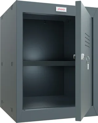 Produktbild von Phoenix CL0544AAK Würfel-Schließfach Cube Locker 66L Anthrazitgrau - Schlüsselschloss - Für Hause, Büro, Fitness, Schüle