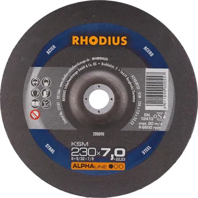 Image de Rhodius Meule KSM 230x7,0x22,23mm Acier Alphaline - 200090