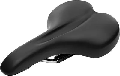 Zdjęcie produktu dla Avizar, ergonomiczne siodełko rowerowe 27 x 17 cm ze sprężynami do rowerów miejskich i MTB, czarne