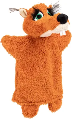 Obrázok produktu pre Ručná bábka veverička 27 cm hnedá, 20410A