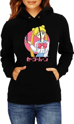Produktbild von Damen Kapuzenpullover Japan Anime Manga Sailor Anime Manga Moon 05 Sailor Princess, Lady L / Schwarz