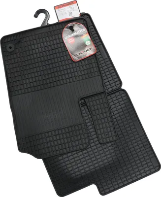 Produktbild von Gummimatten Fußmatten Automatten Gummifußmatten Schwarz Für Fiat 500 50901695