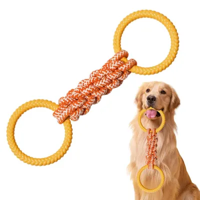 Productafbeelding van MEISO touwspelzeug voor honden, speelkoord voor honden, kauwspelzeug, touwen, interactief