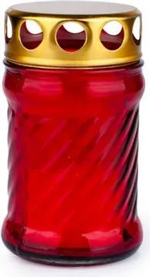 Obrázok produktu pre SVIEČKA CINTORÍNNEJ PROVENCIA 8H, BIELA/ČERVENÁ - mix variantov či farieb