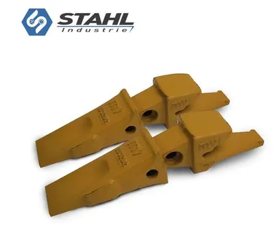 Produktbild von 2er-pack Baggerzahn flach & Anschweißrahmen adapter Cat-System J200 Löffelzahn