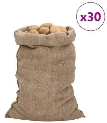 Obrázek produktu pro Jutové pytle 10 ks 100% juta 340 g/m² 30 / 60 x 105 cm