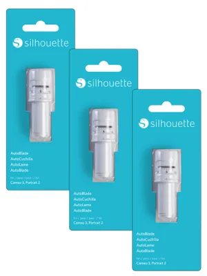 Produktbild von Silhouette - 3er Pack SILH-BLADE-AUTO -  Ersatzmesser für Cameo 3 und Portrait 2