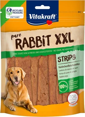 Obrázek produktu pro VITAKRAFT Pure Rabbit Strips - pamlsky pro psy - 250 g