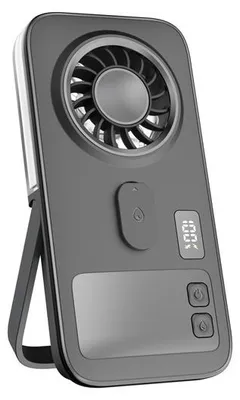 Produktbild von Handventilator mit Sprühfunktion, tragbarer Mini Ventilator USB-C wiederaufladbar, 4 Stufen leise Kühlventilator für Reise, Büro & Outdoor