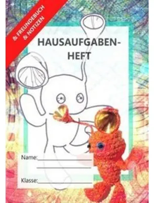 Produktbild von Hausaufgabenheft für Grundschule – Stundenplan, Notenübersicht, Ausmalbilder, Freundeseite