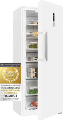 Produktbild von Exquisit Gefrierschrank GS380-NF-H-050E weiss | 380 l Nutzinhalt | Weiß