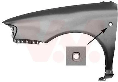 Produktbild von VAN WEZEL 0330656 Kotflügel Vorne Rechts für AUDI A3 Schrägheck (8L1)