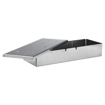 Produktbild von BBQ Grill Räucherbox aus Edelstahl 9x22,5 cm für Räucherchips und Räucherholz