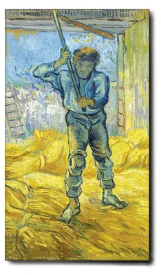 Immagine prodotto di Vincent Van Gogh - Il trebbiatore - 80L x 140l cm - Quadro Tela Canvas Telaio Standard