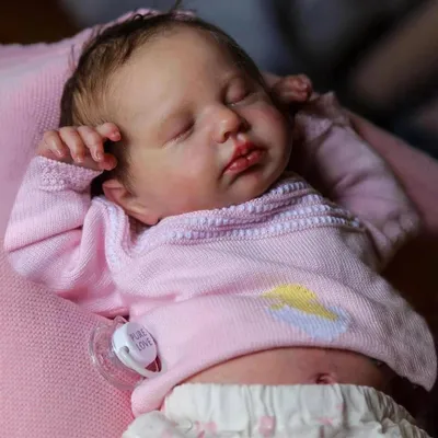 Image de Poupée "bébé reborn", en silicone souple, 50 cm, lavable, pour enfants